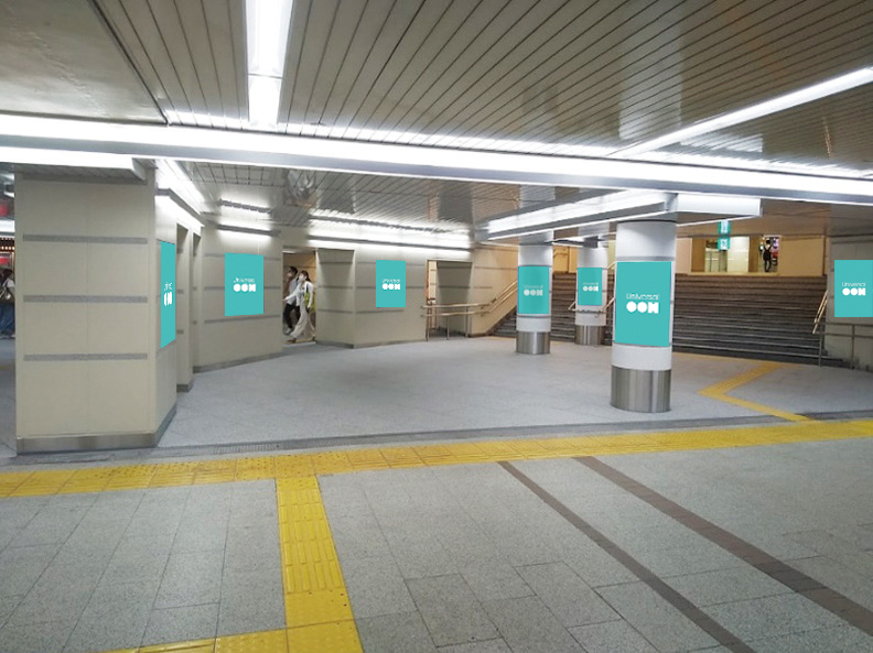 Osaka Metro　なんば駅南コンコース集中貼