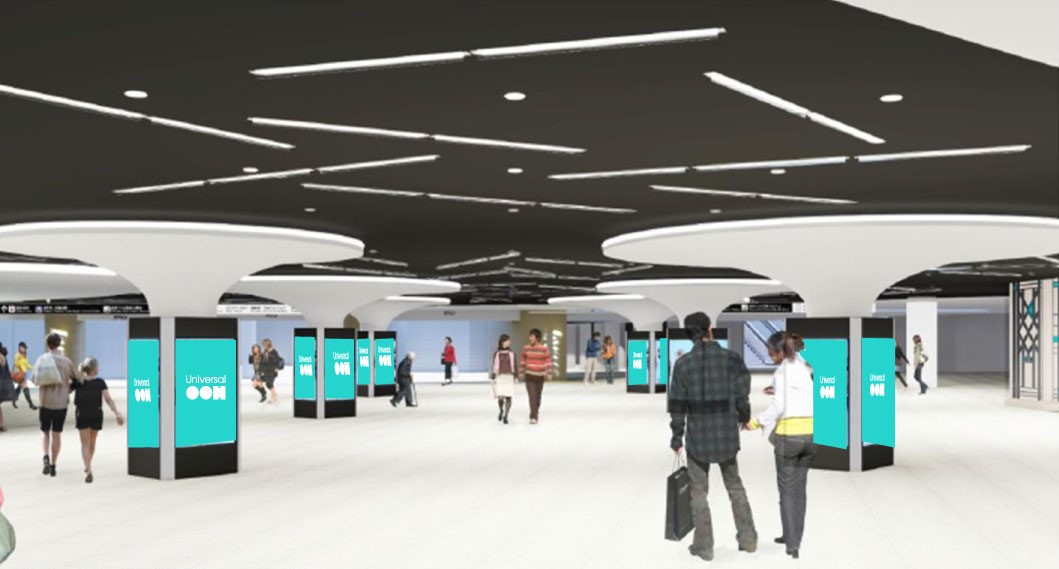 大阪駅前地下道　東広場デジタルサイネージ40